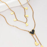 316L Stainless Steel Tassel Necklace for Women, Irregular Jewelry Gift