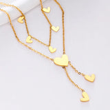 316L Stainless Steel Tassel Necklace for Women, Irregular Jewelry Gift