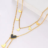 316L Stainless Steel Tassel Necklace for Women, Irregular Jewelry Gift