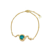 316L Stainless Steel Zircon Snake Women Jewelry Set