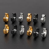 316L Stainless Steel Geometric Ear Clips Men's Earrings
