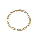 316L Stainless Steel Geometric Hollow Bracelet Ladies Cuban Chain
