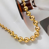 316L Stainless Steel Luky Beads Necklace for Women
