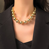 316L Stainless Steel Luky Beads Necklace for Women