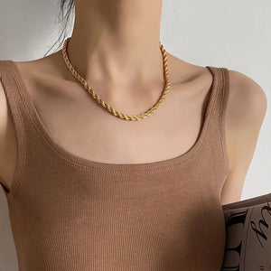 316L Stainless Steel Thick Chain Necklace for Men Women