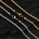 316L Stainless Steel Thick Chain Necklace for Men Women
