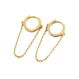 Chain Tassel Earrings for Women French Jewelry