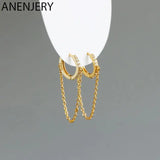 Chain Tassel Earrings for Women French Jewelry