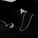 Heart Tassel Earrings Pair Wedding Jewelry