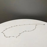 Delicate Bead Discs Choker Necklace for Women