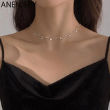 Delicate Bead Discs Choker Necklace for Women