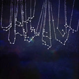 Charm 12 Constellation Necklace For Women Star Zodiac Sign Necklace