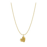 L316 Stainless Steel Small Heart Pendant Necklace Ladies Clavicle Chain