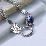 Colorful Stone Chain Bracelet for Women