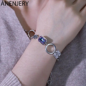 Colorful Stone Chain Bracelet for Women