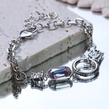 Colorful Stone Chain Bracelet for Women