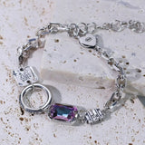 Colorful Stone Chain Bracelet for Women
