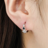 Punk Heart Cross Dangle Earrings Geometric Smile Face Star Small Earrings