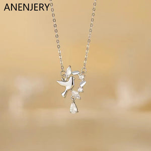 Zircon Wheat Pendant Necklace for Women