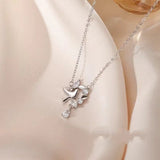 Zircon Wheat Pendant Necklace for Women