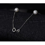 Silver 12 PCS 6mm Pearl Necklace For Women Ladies Chain Choker Jewelry