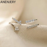 Silver Asymmetric Zircon Ear Cuff Clip for Women