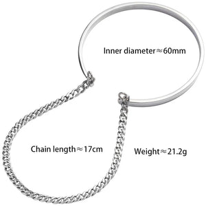Silver Double Layer Cuff Bracelet Bangles Wedding Jewelry Gift