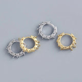 Silver Circle Hoop Earrings for Women Men Punk Party Accessories Jewelry Gift