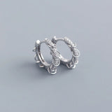 Silver Circle Hoop Earrings for Women Men Punk Party Accessories Jewelry Gift