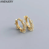 Silver Circle Hoop Earrings for Women Men Punk Party Accessories Jewelry Gift