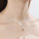 Silver Fish Pendant Necklace With Fish Hook Charms Jewelry S-N376