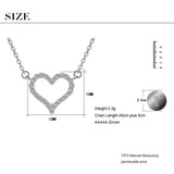 Heart Shape Zircon Pendant Necklace Women's Jewelry S-N57