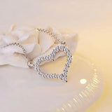 Heart Shape Zircon Pendant Necklace Women's Jewelry S-N57