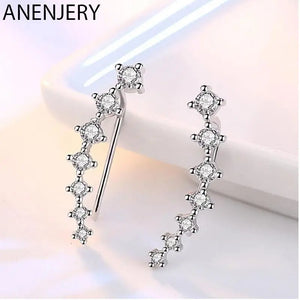 Feather Clip Earring Long Ear cuff Jewelry For Women S-E243