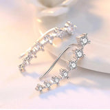 Feather Clip Earring Long Ear cuff Jewelry For Women S-E243
