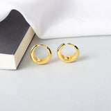 Silver Hoop Earrings Geometric Ear Hoops Party Jewelry S-E1373