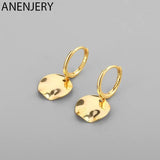 Silver Coin Hoop Earrings for Women Party Weddings