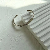 Silver Irregular Geometric Bracelet for Women