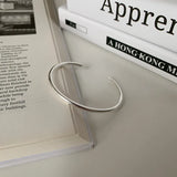 Silver Leaf Bangle Bracelet Open Cuff Thai Silver Bangle