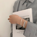 Silver Leaf Bangle Bracelet Open Cuff Thai Silver Bangle