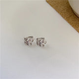 Silver Leaf Earcuff Clips On Earrings for Women