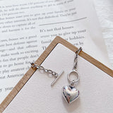 Silver Love Heart Charm Bracelet Retro Bracelet For Women Jewelry