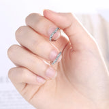 Sparkling Zircon Lovely Heart Hoop Earrings For Women