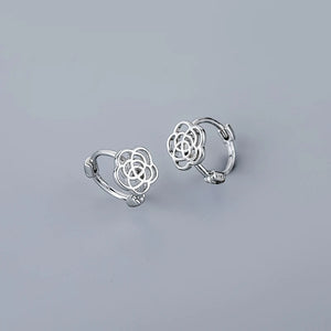 Silver Minimalism Hoop Earrings for Women Men Party Jewelry