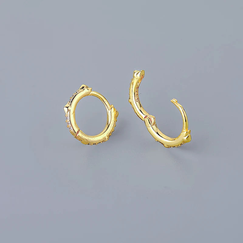 Silver Minimalism Hoop Earrings for Women Men Party Jewelry