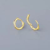Silver Minimalism Hoop Earrings for Women Men Party Jewelry
