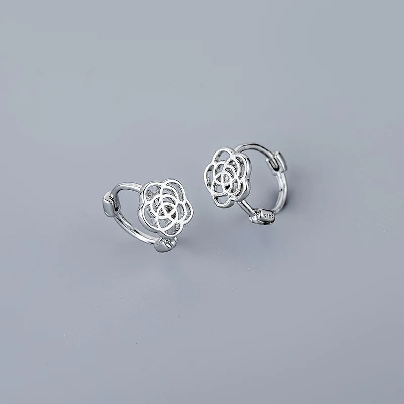 Silver Minimalism Hoop Earrings for Women Men Party Jewelry