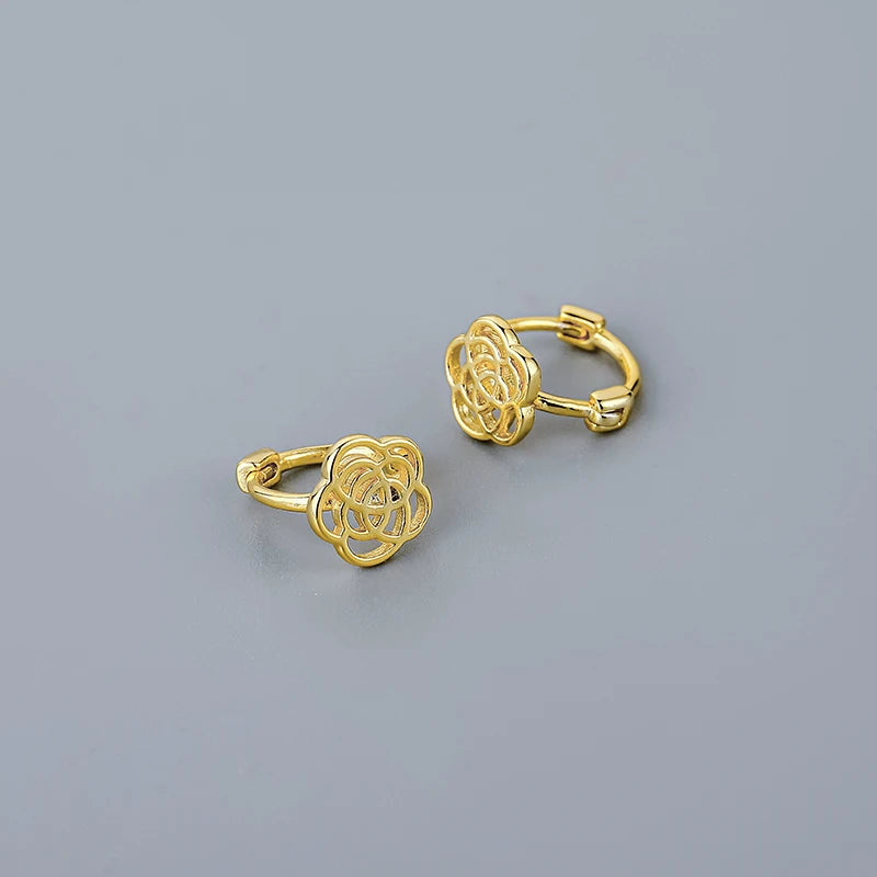 Silver Minimalism Hoop Earrings for Women Men Party Jewelry