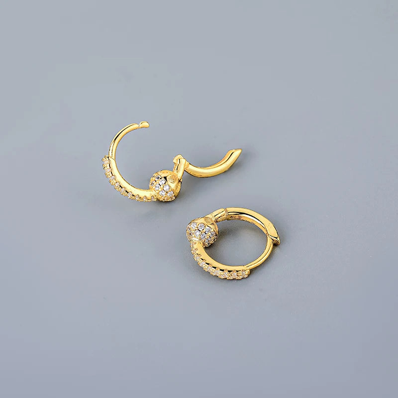Silver Minimalism Hoop Earrings for Women Men Party Jewelry