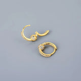 Silver Minimalism Hoop Earrings for Women Men Party Jewelry